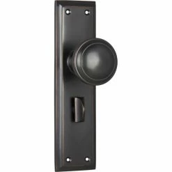 TRADCO MILTON DOOR KNOB ON PLATE 50 TRADCO MILTON DOOR KNOB ON PLATE