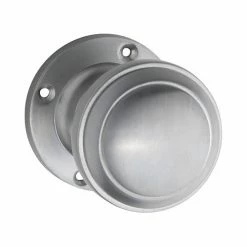 TRADCO DOOR KNOB MILTON ROUND ROSE PAIR