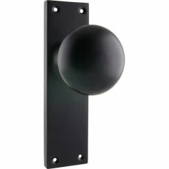 TRADCO VICTORIAN KNOB ON PLATE Handles & Hardware