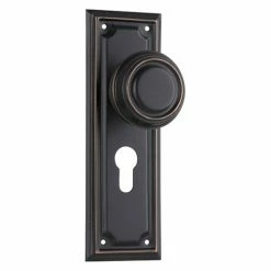 Door Handles & Levers TRADCO DOOR KNOB EDWARDIAN LATCH PAIR