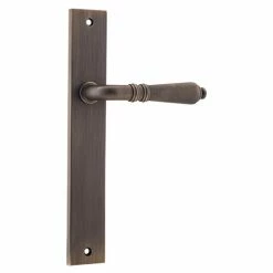 IVER DOOR LEVER SARLAT RECTANGULAR BACKPLATE