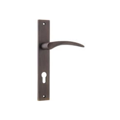 IVER DOOR LEVER OXFORD RECTANGULAR BACKPLATE