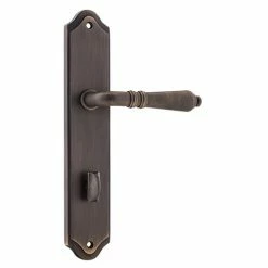 IVER DOOR LEVER SARLAT SHOULDERED BACKPLATE Handles & Hardware