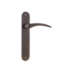 IVER DOOR LEVER OXFORD OVAL BACKPLATE