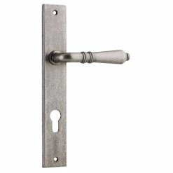 IVER DOOR LEVER SARLAT RECTANGULAR BACKPLATE