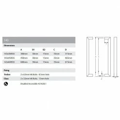 Pull Handles LOCKWOOD ENTRANCE PULL HANDLE - 143
