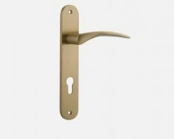 IVER DOOR LEVER OXFORD OVAL BACKPLATE