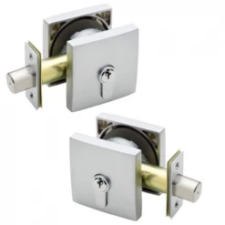GAINSBOROUGH 1851SM SQUARE DOUBLE CYLINDER DEADBOLT