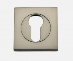 Tradco Restoration Hardware IVER ESCUTCHEONS EURO FORGED SQUARE