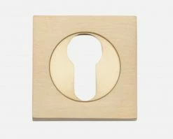 Tradco Restoration Hardware IVER ESCUTCHEONS EURO FORGED SQUARE