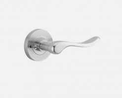 IVER DOOR LEVER STIRLING ROUND ROSE BACKPLATE Door Handles & Levers