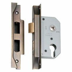 TRADCO REBATED EURO MORTICE LOCK (47.5MM PITCH) Entrance Sets