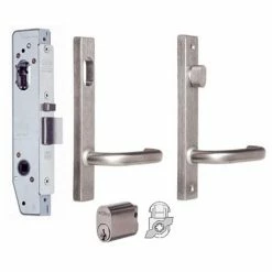 Door Hardware Kits LOCKWOOD 3782 ALUMINIUM DOOR CYLINDER/TURNSNIB KIT
