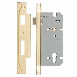 IVER MORTICE LOCK EURO REBATED 85MM