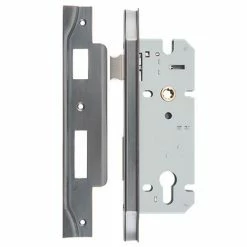 IVER MORTICE LOCK EURO REBATED 85MM