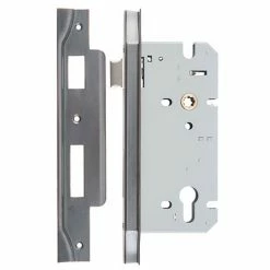 IVER MORTICE LOCK EURO REBATED 85MM