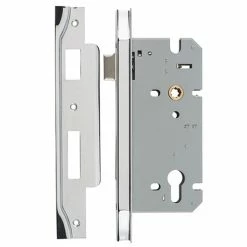 IVER MORTICE LOCK EURO REBATED 85MM