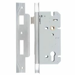 IVER MORTICE LOCK EURO REBATED 85MM