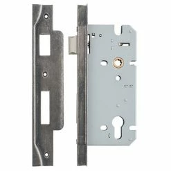 IVER MORTICE LOCK EURO REBATED 85MM