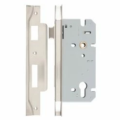 IVER MORTICE LOCK EURO REBATED 85MM