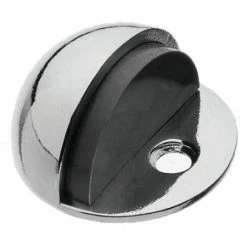 The Lock Shop GAINSBOROUGH HALF MOON FLOOR MOUNT DOOR STOP
