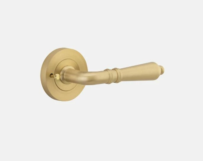 IVER DOOR LEVER SARLAT ROUND ROSE PAIR Door Handles & Levers 10 IVER DOOR LEVER SARLAT ROUND ROSE PAIR Door Handles & Levers