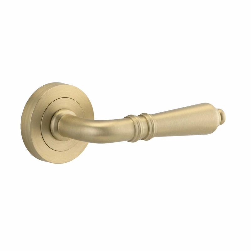 IVER DOOR LEVER SARLAT ROUND ROSE PAIR Door Handles & Levers 1 IVER DOOR LEVER SARLAT ROUND ROSE PAIR Door Handles & Levers