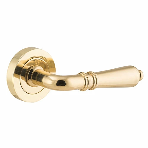 IVER DOOR LEVER SARLAT ROUND ROSE PAIR Door Handles & Levers 2 IVER DOOR LEVER SARLAT ROUND ROSE PAIR Door Handles & Levers