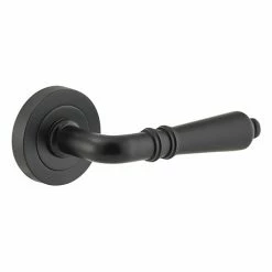 IVER DOOR LEVER SARLAT ROUND ROSE PAIR Door Handles & Levers 23 IVER DOOR LEVER SARLAT ROUND ROSE PAIR Door Handles & Levers