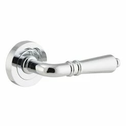 IVER DOOR LEVER SARLAT ROUND ROSE PAIR Door Handles & Levers 24 IVER DOOR LEVER SARLAT ROUND ROSE PAIR Door Handles & Levers