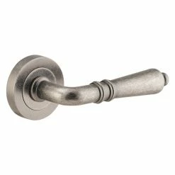 IVER DOOR LEVER SARLAT ROUND ROSE PAIR Door Handles & Levers 26 IVER DOOR LEVER SARLAT ROUND ROSE PAIR Door Handles & Levers
