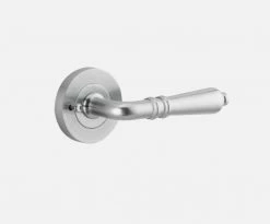 IVER DOOR LEVER SARLAT ROUND ROSE PAIR Door Handles & Levers 37 IVER DOOR LEVER SARLAT ROUND ROSE PAIR Door Handles & Levers