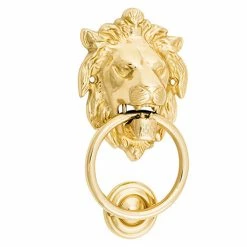 TRADCO LION DOOR KNOCKER D93xP55mm BP103x135mm