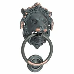 TRADCO LION DOOR KNOCKER D93xP55mm BP103x135mm