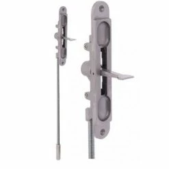 SABRE FLUSH BOLT COMPLETE WITH ROD SATIN CHROME