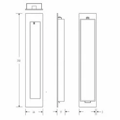 HALLIDAY AND BAILLIE FLUSH PULL HB677