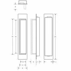 Flush Pulls HALLIDAY AND BAILLIE FLUSH D PULL HB678/HB679