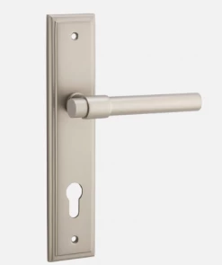 IVER DOOR LEVER HELSINKI STEPPED BACKPLATE Door Handles & Levers