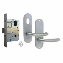 Handles & Hardware DORMAKABA MS2 CLASSROOM MORTICE LOCK KIT 100 SERIES ROUND END FURNITURE