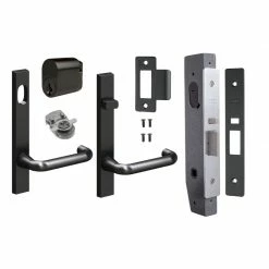 LEGGE L95MFS NARROW MORTICE LOCK KITS IN MATT BLACK Door Hardware Kits