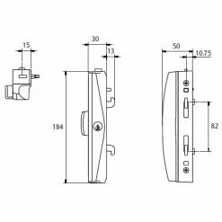 Locking Solutions LOCKWOOD ONYX PATIO SLIDING DOOR LOCK