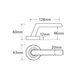 SCHLAGE GRANDE SERIES LEVER SET - STELLA Door Handles & Levers