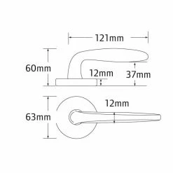 SCHLAGE GRANDE SERIES LEVER SET - DIVA