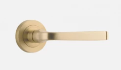 IVER DOOR LEVER ANNECY ROUND ROSE BACKPLATE