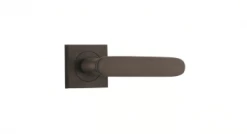 IVER DOOR LEVER ANNECY SQUARE ROSE BACKPLATE Door Handles & Levers