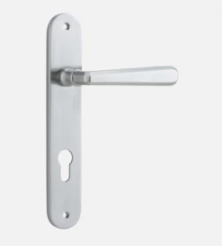 IVER DOOR LEVER COPENHAGEN OVAL BACKPLATE Door Handles & Levers