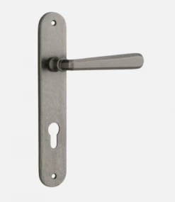 IVER DOOR LEVER COPENHAGEN OVAL BACKPLATE Door Handles & Levers