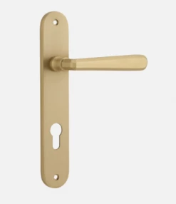 IVER DOOR LEVER COPENHAGEN OVAL BACKPLATE Door Handles & Levers