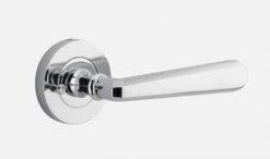 Door Handles & Levers IVER DOOR LEVER COPENHAGEN ROUND ROSE BACKPLATE