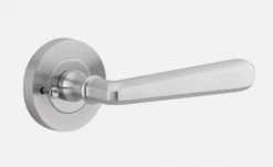 Door Handles & Levers IVER DOOR LEVER COPENHAGEN ROUND ROSE BACKPLATE